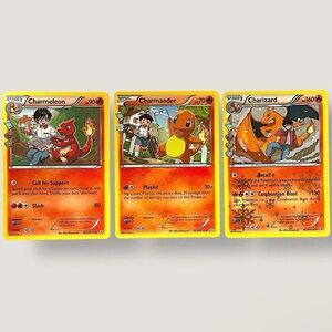 Pokemon Card Set - Red and Orange